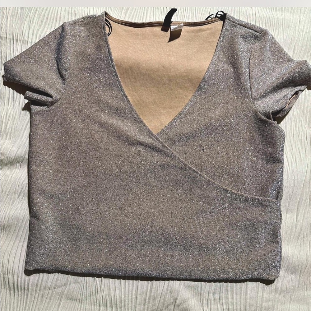 H&M Divided Champagne Top